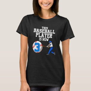 Camiseta Este jugador de béisbol ya tiene 3 niños nacidos d