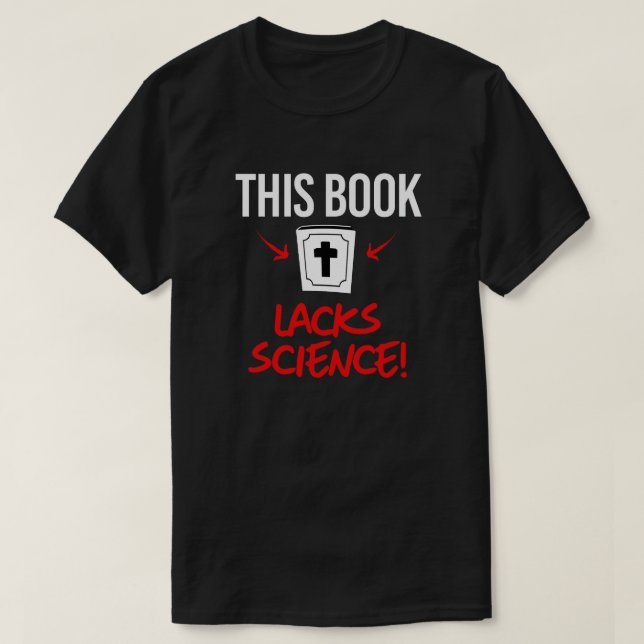 Camiseta Este libro carece de ciencia (Diseño del anverso)
