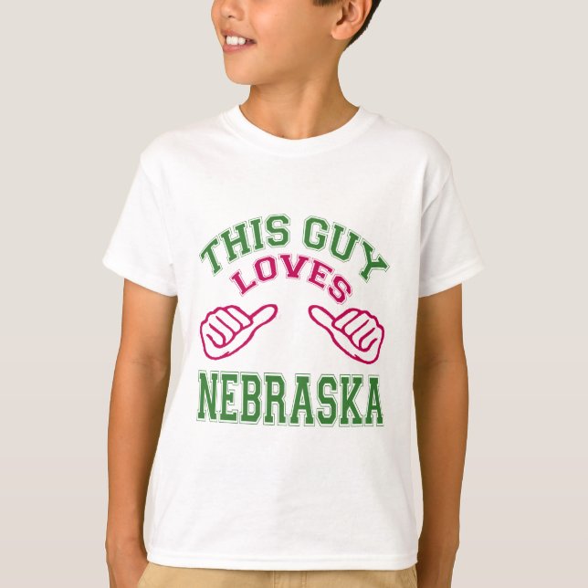 Camiseta Este los individuos aman Nebraska (Anverso)