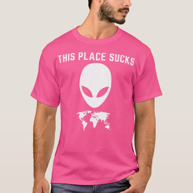 Camiseta Este lugar golpea (Anverso)