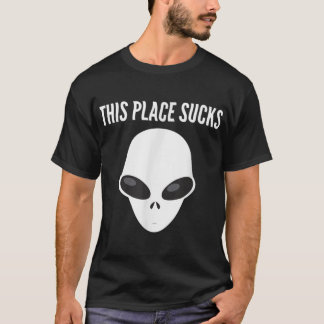 Camiseta Este lugar golpea a Alien Head Aliens Lazy Hallowe