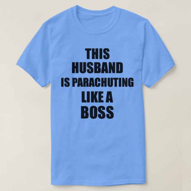Camiseta Este Marido Está Paracaidiando Como Un Duelo Graci (Diseño del anverso)