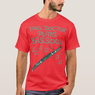 Camiseta Este Médico interpreta a Woodwind Musi Bassón