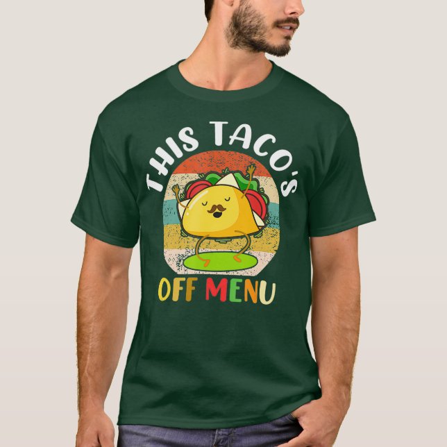 Camiseta Este menú de Tacos Off Funny Bachelorette (Anverso)