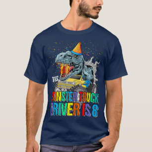 Camiseta Este Monstruo Conductor De Camiones Es 8 Cumpleaño