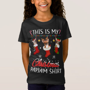 Camiseta Este Navidad Pajama Chihuahua En Calcetines Perro 