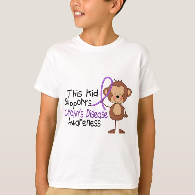 Camiseta Este niño apoya conciencia de la enfermedad de (Anverso)