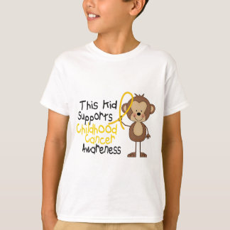 Camiseta Este niño apoya conciencia del cáncer de la niñez