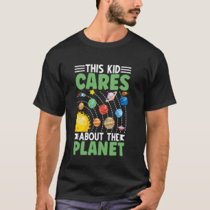 Camiseta Este Niño Cuida Salva la Tierra Activista del Plan