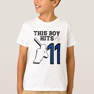 Camiseta Este niño cumple 11 años - 11 años en el béisbol