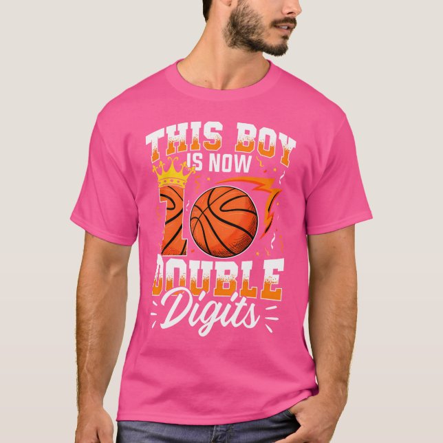 Camiseta Este niño de 10 años de edad dos dígitos del balon (Anverso)