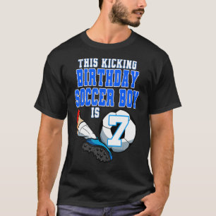 Camiseta Este niño de cumpleaños es tema de fútbol 7 Birthd
