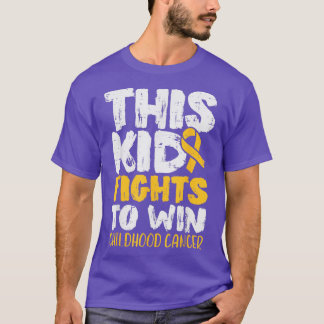 Camiseta Este Niño Lucha Por Ganar Cance Infantil