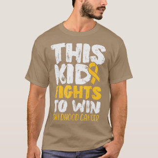 Camiseta Este Niño Lucha Por Ganar El Cance Infantil 1