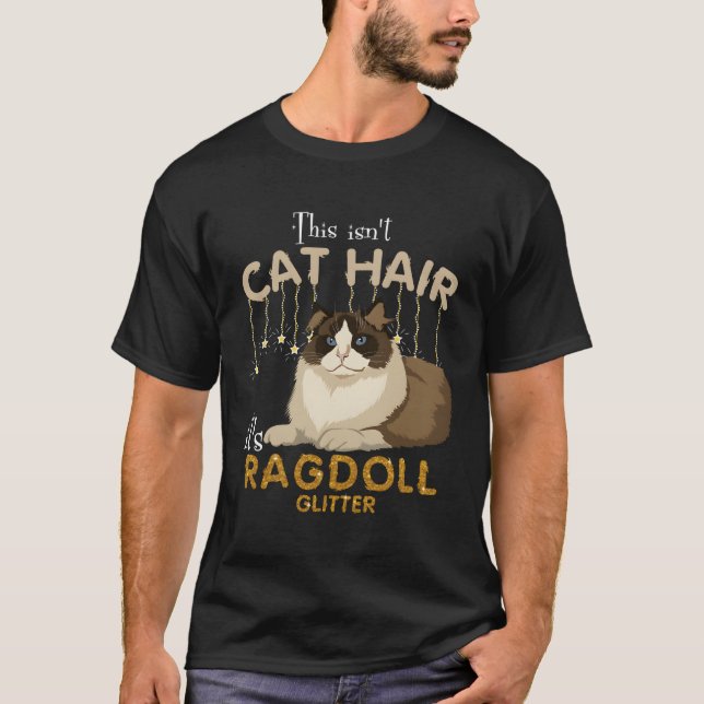Camiseta Este No Es El Cabello De Gato, Es Purpurina De Gat (Anverso)