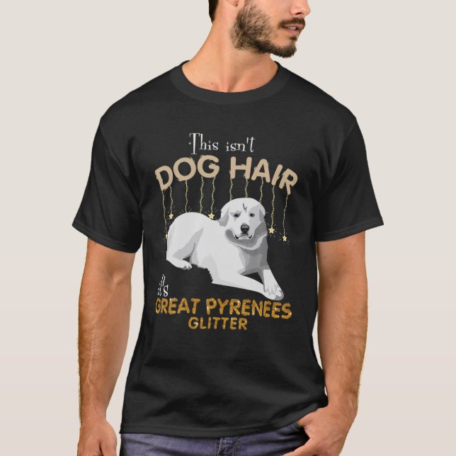 Camiseta Este no es el pelo de perro es el gran Purpurina d (Anverso)