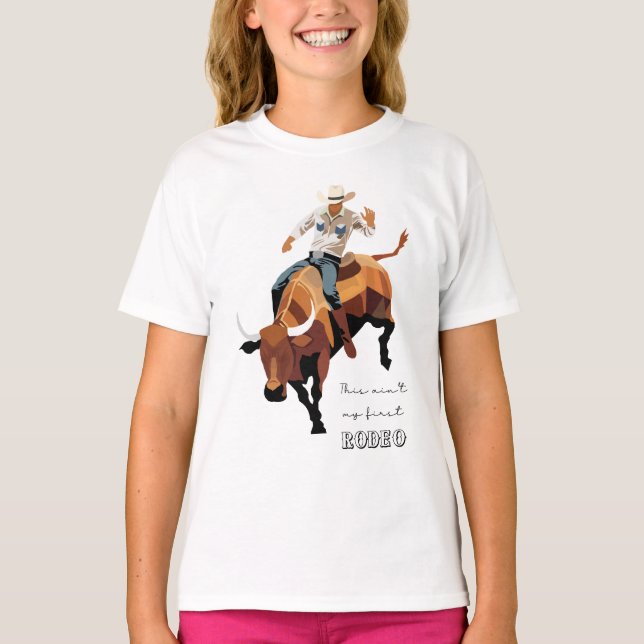 Camiseta Este no es mi primer RODEO : Bull rider (Anverso)