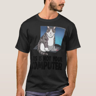 Camiseta Este No Es Su Equipo Gato Funny Cat Aovers Kit