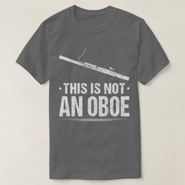 Camiseta Este No Es Un Funn Basonista De Oboe Bassoon Playe (Diseño del anverso)