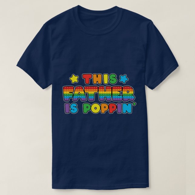 Camiseta Este padre está apuntando, papá Chica de cumpleaño (Diseño del anverso)