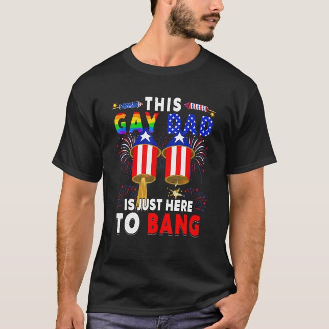 Camiseta Este Papá Gay Está Aquí Para Golpear A Estados Uni (Anverso)