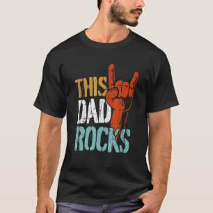 Camiseta Este Papá Gira Para El Padre De Guay Rock N Roll 