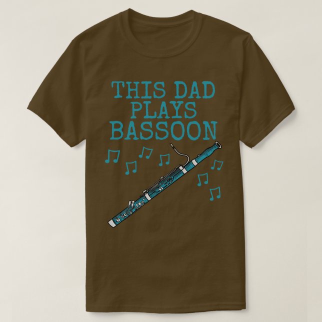 Camiseta Este papá interpreta la música basóonista de Woodw (Diseño del anverso)