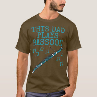 Camiseta Este papá interpreta la música basóonista de Woodw