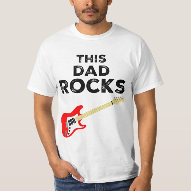 Camiseta Este papá Rocks (Anverso)