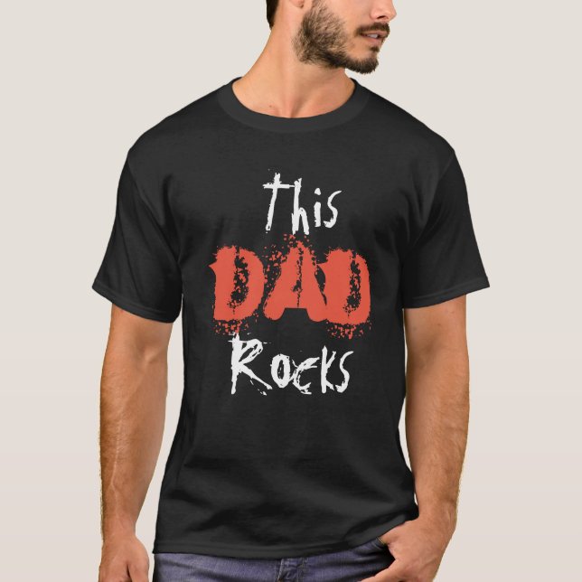 Camiseta Este papá Rocks es un regalo para papá (Anverso)