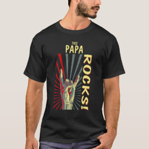 Camiseta Este papá sacude el viejo concierto retro 70's 80s