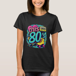 Camiseta Este Par de Patines de Rodillos Cassette Retro de 