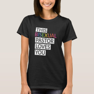 Camiseta Este Pastor Bisexual Te Ama Lgbt