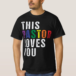Camiseta Este pastor te ama a tu aliado LGBTQIA+