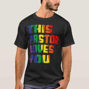 Camiseta Este Pastor Te Ama Orgullo Lgbt Orgulloso Ally Gay