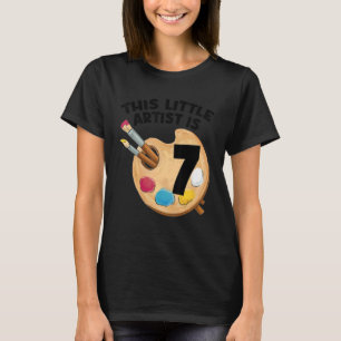 Camiseta Este pequeño artista tiene siete obras de arte pin