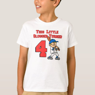 Camiseta Este pequeño bateador dio vuelta al béisbol 4