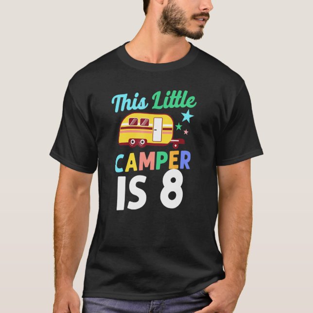 Camiseta Este Pequeño Camping Está A 8 Autopistas (Anverso)