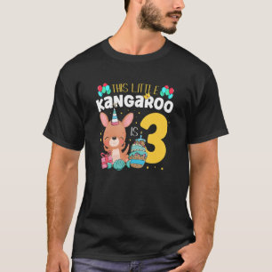 Camiseta Este pequeño canguro es 3 animales salvajes felice