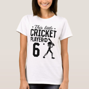 Camiseta Este pequeño jugador de cricket tiene 6 años - 6º