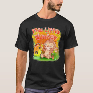 Camiseta Este Pequeño Mono 6 Años Niños 6 Cumpleaños S