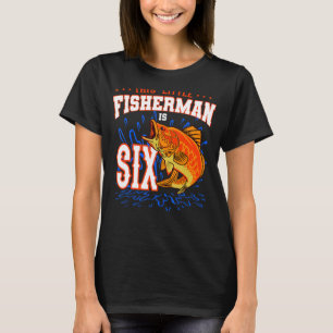 Camiseta Este Pequeño Pescador Es Celebración De Los Seis A