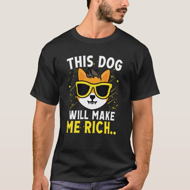 Camiseta Este perro te hará rico en criptomoneda Cripto (Anverso)