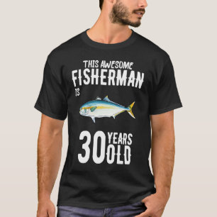 Camiseta Este pescador de cola amarilla tiene 30 años y 30 