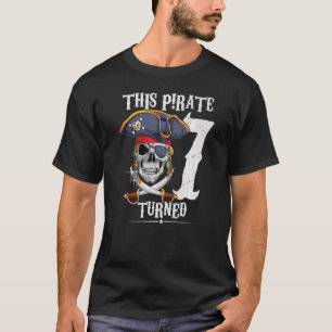 Camiseta Este pirata cumplió 7 años chica 7 años 2