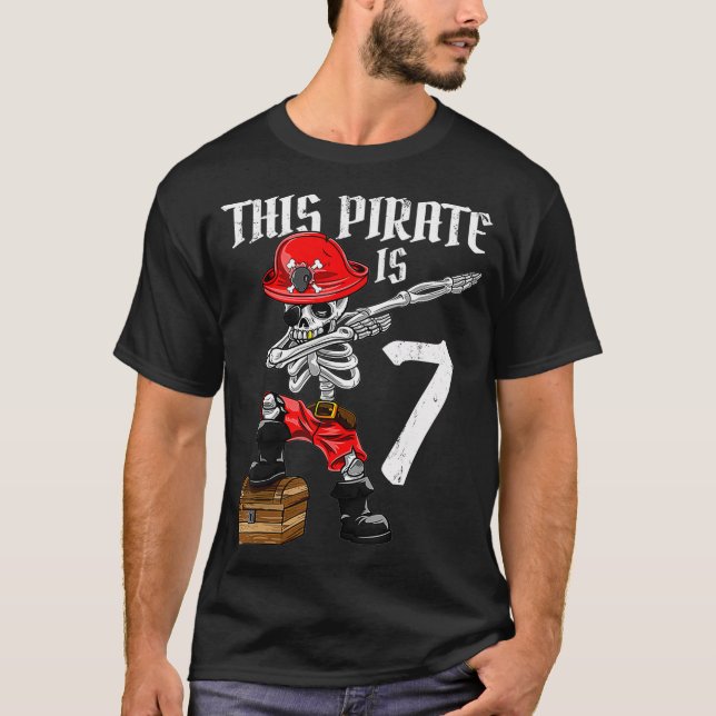 Camiseta Este pirata es el 7 de setecientos días de pirata  (Anverso)