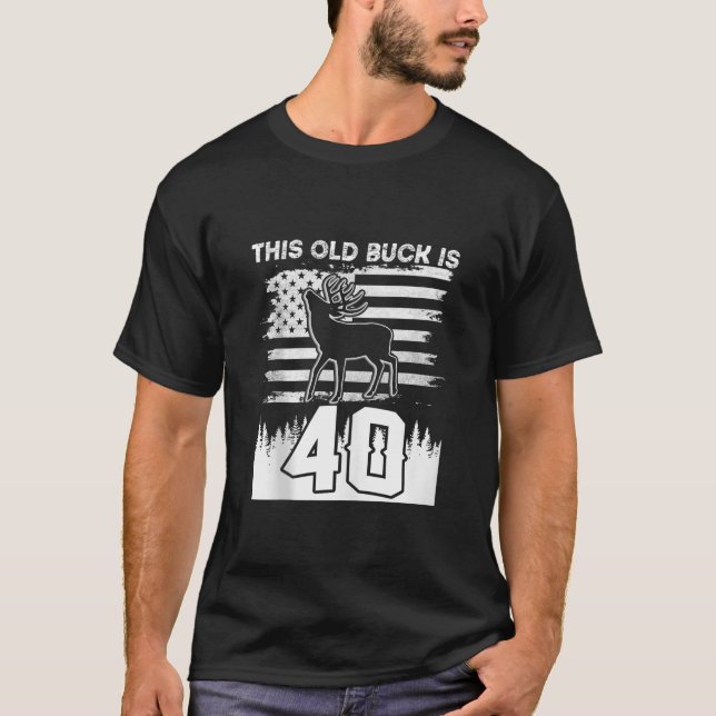 Camiseta Este Pójaro Viejo Tiene 40 40 Años De Caza De Vena (Anverso)