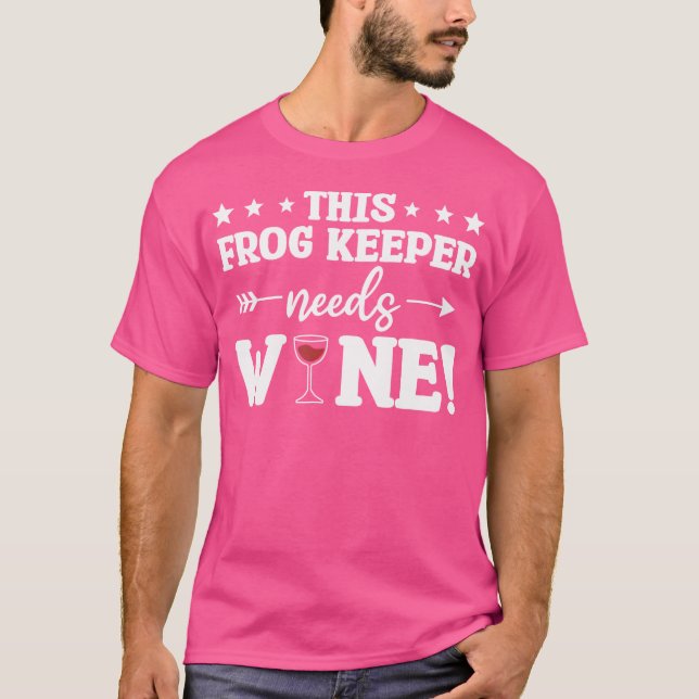 Camiseta Este Portador De Ranas Necesita Ranas De Vino (Anverso)