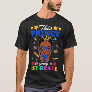 Camiseta Este príncipe va a 1er grado de vuelta al colegio