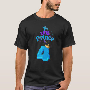 Camiseta Este Principito Es Rey De 4 Años De Edad